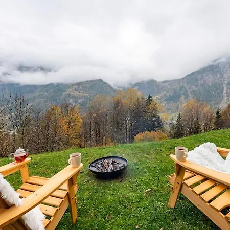 Chalet Les Boise - Sauna, Heated Pool And Mountains View Appartamento